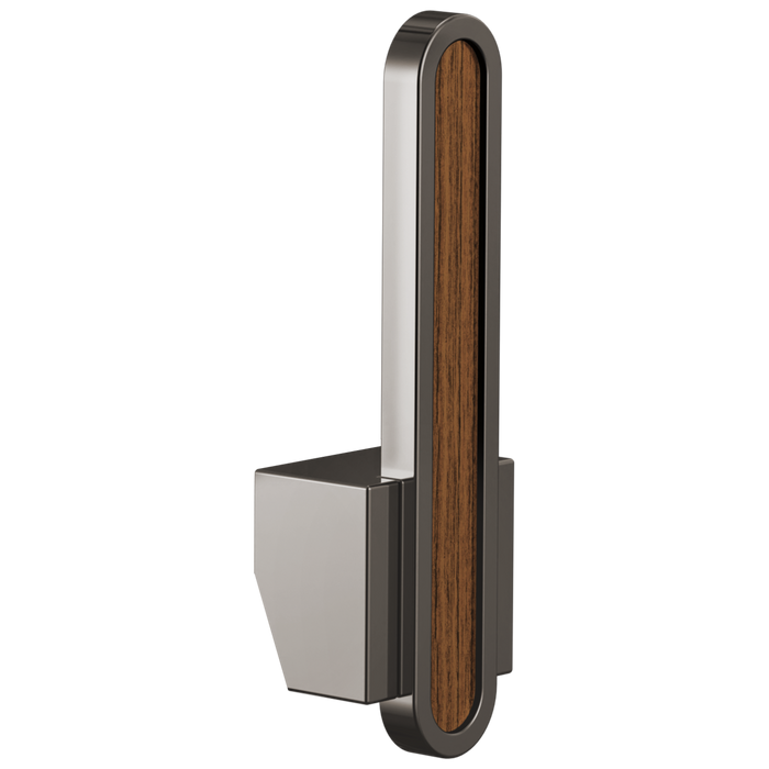 Brizo Frank Lloyd Wright HLK022 Pull-Down Kitchen Faucet Arc Lever with Wood Inlay Handle Kit​ - Brilliance Black Onyx / Wood