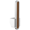 Polished Chrome / Teak Wood