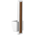 Polished Chrome / Teak Wood
