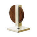 Polished Nickel / Wood
