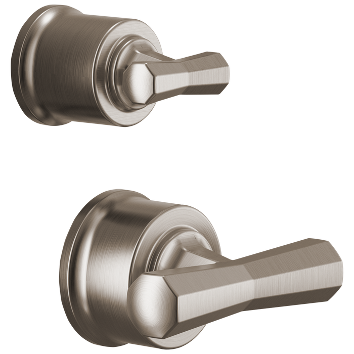 Brizo Beauclere HX75P65 Pressure Balance Valve with Integrated Diverter Trim Cross Handle Kit - Luxe Nickel