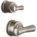 Brizo Beauclere HX75P65 Pressure Balance Valve with Integrated Diverter Trim Cross Handle Kit - Luxe Nickel