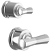 Brizo Beauclere HX75P65 Pressure Balance Valve with Integrated Diverter Trim Cross Handle Kit - Chrome
