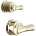 Brizo Beauclere HX75P65 Pressure Balance Valve with Integrated Diverter Trim Cross Handle Kit - Polished Nickel