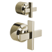 Brizo Levoir: Pressure Balance Valve with Integrated Diverter Trim Cross Handle Kit