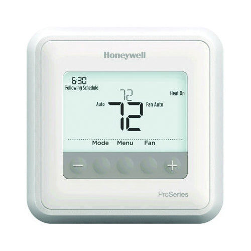 Honeywell TH4110U2005/U T4 Pro | Programmable Thermostat - 1 Heat/1 Cool Heat Pump Systems &bull; 1 Heat/1 Cool Conventional Systems