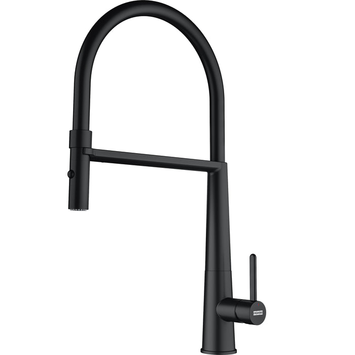 Franke Icon ICN-SP-MBK Single Handle Semi-Pro Kitchen Faucet - Matte Black