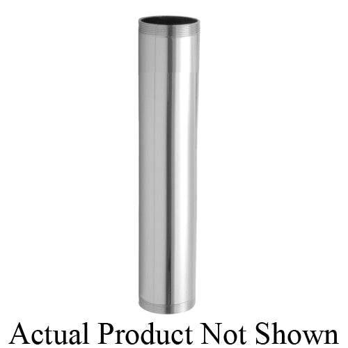 JACLO 4237-MBK 1 ¼" O.D. x 12" Threaded Both Ends Extension Tube • Matte Black