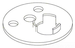 KOHLER K-79361 Mounting Plate, Plated