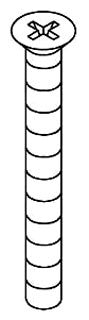 KOHLER K-1012873 Screw, 8-32 X 1.750, Countersunk, PP - view 1012873