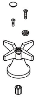 KOHLER K-1000441-CP Triton Cross Handle Kit, PP - view 1000441