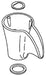 KOHLER K-1000735-0 Ceramic, Vas, Kit