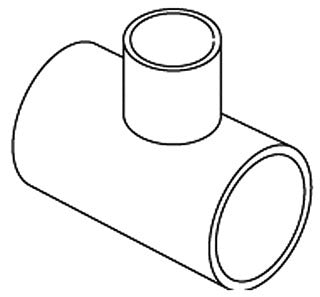 KOHLER K-1005971 Tee, Pvc, 1.5 X 1.5 X 1, PP - view 1005971