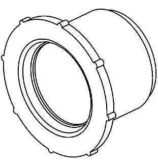 KOHLER K-1008239 Jet Flange, Retail, PP - view 1008239