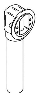 KOHLER K-1009706 Elbow & Tube Sa, Overflow, 1.5, PP - view 1009706