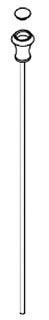 KOHLER K-1014917-CP Lift Rod Assy,Traditional, PP - view 1014917