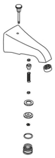 KOHLER K-88034-BV Spout Kit, Div, PP - view 88034