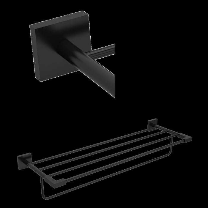 Riobel KS9 Kubik 24" Towel Bar With Shelf