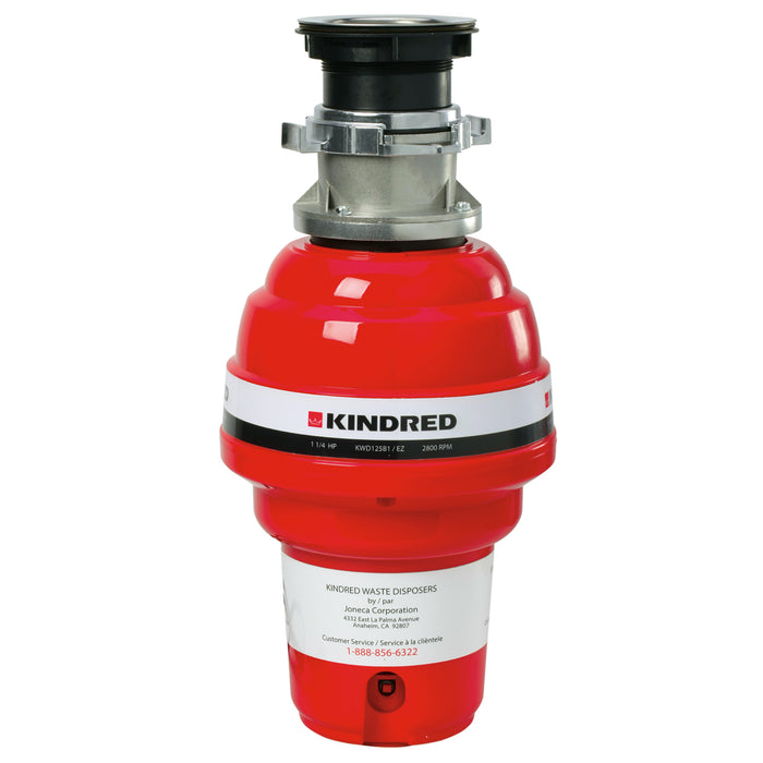 Kindred KWD125B1-EZ 1 1/4 Horse Power Batch Feed Food Waste Disposer