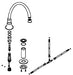 KOHLER K-1093053-CP Kit, Spout & Diverter, 12