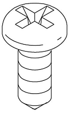 KOHLER K-1049033-A Screw, 6-20 x .38" Cr Pan HD Tap S