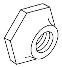 KOHLER K-36288 Nut, 1-20 Unef