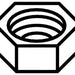 KOHLER K-43491 Nut, .562-24Nef-2B