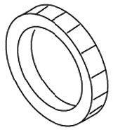 KOHLER K-35012 Nut, 3/16-18 Nef