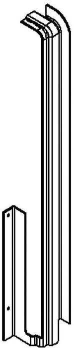 KOHLER K-1114240-B Guide Track Trim Assembly, Right