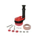Korky 5030BP Adjustable Flush Valve Kit With Tank to Bowl Gasket, 3 in Nominal, Rubber Body