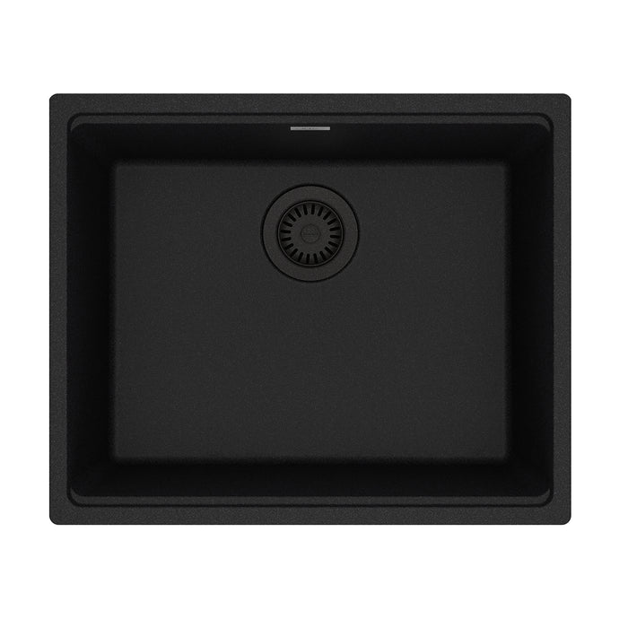 Franke Maris Undermount Single Bowl 21.63 x 17.81 in Granite Kitchen Sink - Onyx