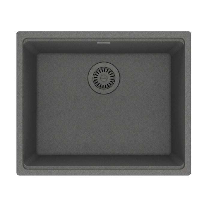 Franke Maris Undermount Single Bowl 21.63 x 17.81 in Granite Kitchen Sink - Stone Grey