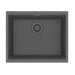 Franke Maris Undermount Single Bowl 21.63 x 17.81 in Granite Kitchen Sink - Stone Grey