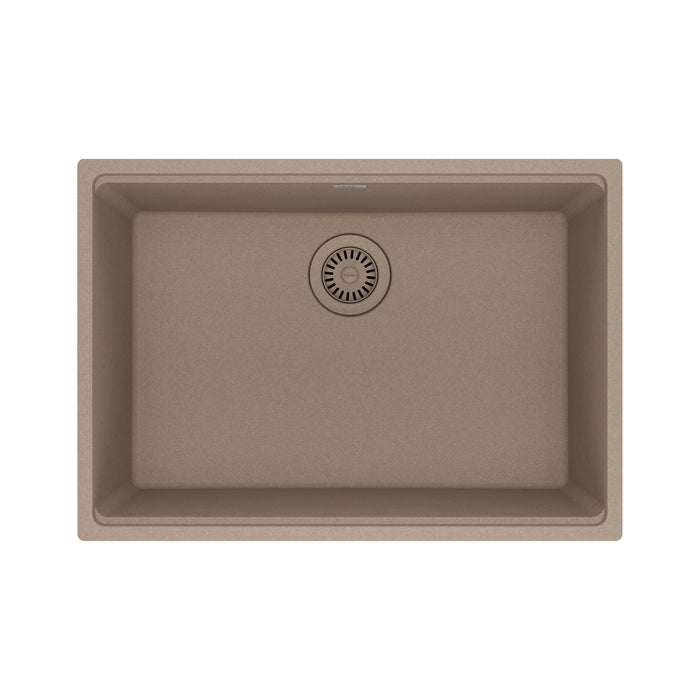 Franke Maris Undermount Single Bowl 27 x 19 in Granite Kitchen Sink - Oyster