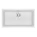 Franke Maris Undermount Single Bowl 31 x 17.81 in Granite Kitchen Sink - Polar White