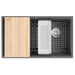 Franke Maris MAG11031OW-SHG-WKC Undermount Single Bowl 33 x 19.31 in Granite Kitchen Sink - Stone Grey
