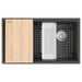Franke Maris MAG11031OW-SLG-WKC Undermount Single Bowl 33 x 19.31 in Granite Kitchen Sink - Slate Grey