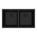 Franke Maris MAG1201414 Undermount Double Bowl 31 x 17.81 in Granite Kitchen Sink - Onyx
