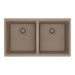 Franke Maris MAG1201414 Undermount Double Bowl 31 x 17.81 in Granite Kitchen Sink - Oyster