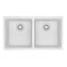 Franke Maris MAG1201414 Undermount Double Bowl 31 x 17.81 in Granite Kitchen Sink - Polar White