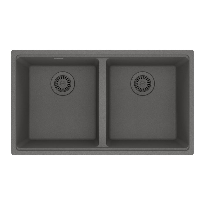 Franke Maris MAG1201414 Undermount Double Bowl 31 x 17.81 in Granite Kitchen Sink - Stone Grey