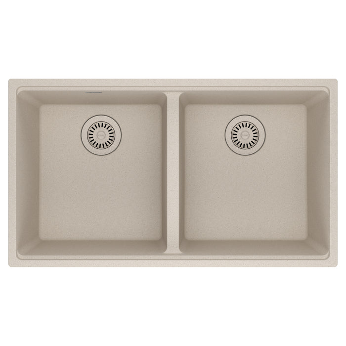Franke Maris MAG1201515 Undermount Double Bowl 33 x 18.94 in Granite Kitchen Sink - Champagne
