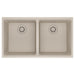 Franke Maris MAG1201515 Undermount Double Bowl 33 x 18.94 in Granite Kitchen Sink - Champagne