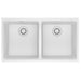 Franke Maris MAG1201515 Undermount Double Bowl 33 x 18.94 in Granite Kitchen Sink - Polar White