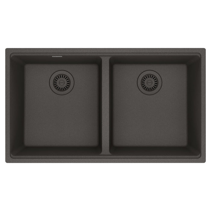 Franke Maris MAG1201515 Undermount Double Bowl 33 x 18.94 in Granite Kitchen Sink - Slate Grey