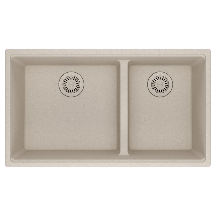 Franke Maris MAG1601812LD Undermount Double Bowl 33 x 18.94 in Granite Kitchen Sink - Champagne