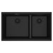 Franke Maris MAG1601812LD Undermount Double Bowl 33 x 18.94 in Granite Kitchen Sink - Matte Black