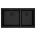 Franke Maris MAG1601812LD Undermount Double Bowl 33 x 18.94 in Granite Kitchen Sink - Onyx