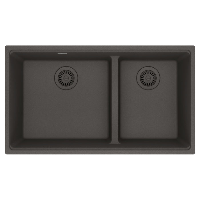 Franke Maris MAG1601812LD Undermount Double Bowl 33 x 18.94 in Granite Kitchen Sink - Slate Grey