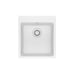 Franke Maris Dual Mount Single Bowl 17.31 x 19.69 in Granite Kitchen Sink - Polar White